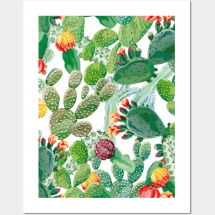 Cactus texture Posters and Art